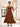 Burgundy Velvet Off-Shoulder Bow Tie-Strap A-Line Midi Bridesmaid Dress