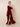One-Shoulder Velvet Maxi Bridesmaid Dress With High Slit