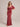 Square Neck Velvet A-Line Pleated Bridesmaid Dress With Flutter Sleeve