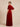 Square Neck Velvet A-Line Pleated Bridesmaid Dress With Flutter Sleeve