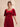 Square Neck Velvet A-Line Pleated Bridesmaid Dress With Flutter Sleeve