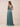 V-Neck Sleeveless Velvet Maxi Bridesmaid Dress with Leg Slit in Dusty Blue