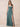 V-Neck Sleeveless Velvet Maxi Bridesmaid Dress with Leg Slit in Dusty Blue