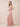 V-Neck Sleeveless Velvet Maxi Bridesmaid Dress with Leg Slit in Dusty Pink