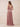 V-Neck Sleeveless Velvet Maxi Bridesmaid Dress with Leg Slit in Dusty Rose