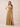 V-Neck Sleeveless Velvet Maxi Bridesmaid Dress with Leg Slit in Gold