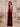 Desert Rose V-Neck Cap Sleeve Velvet Mermaid Long Bridesmaid Dress with Ruffles