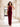 Burgundy Halter Neck Velvet Backless Mermaid Long Bridesmaid Dress