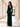 Dark Green Sweetheart Velvet Long Sleeve Mermaid Long Bridesmaid Dress with Slit