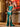 3D Rose Strapless Mermaid Prom Dress Long With Sheer Bodice - Turquoise