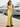 3D Rose Strapless Ruched Sheer Bodice Mermaid Long Prom Dress With Split in Yellow