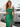 3D Rose Strapless Ruched Sheer Bodice Mermaid Long Prom Dress With Split in Emerald Green