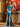 3D Rose Strapless Mermaid Prom Dress Long With Sheer Bodice -  Blue
