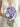 Classic Purple Teardrop Shape Artificial Flower Bouquet - Purple