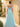 Off Shoulder Bodice Embroidery Lace Ball Gown Evening Dress in Baby Blue