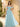 Off Shoulder Bodice Embroidery Lace Ball Gown Evening Dress in Baby Blue