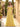 Off Shoulder Bodice Embroidery Lace Ball Gown Evening Dress in Yellow