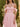 Off Shoulder Bodice Embroidery Lace Ball Gown Evening Dress in Pink