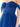 Off Shoulder Bodice Embroidery Lace Ball Gown Evening Dress - Royal Blue