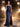Sheer Bodice Luxury Lace Spaghetti Strap Mermaid Evening Dress - Royal Blue