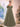Off Shoulder 3D Rose Ball Gown Evening Dress With Long Sleeve - Grey