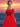 Off Shoulder 3D Rose Ball Gown Evening Dress With Long Sleeve - Red