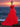 Off Shoulder 3D Rose Ball Gown Evening Dress With Long Sleeve - Red