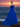 Off Shoulder 3D Rose Ball Gown Evening Dress With Long Sleeve - Royal Blue