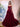 3D Rose Waist Strapless Tiered Ball Gown Evening Dress - Burgundy