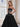 3D Rose Waist Strapless Tiered Ball Gown Evening Dress - Black
