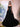 3D Rose Waist Strapless Tiered Ball Gown Evening Dress - Black