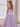3D Rose Waist Strapless Tiered Ball Gown Evening Dress - Lavender