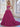 3D Rose Waist Strapless Tiered Ball Gown Evening Dress - Fuchsia