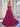 3D Rose Waist Strapless Tiered Ball Gown Evening Dress - Fuchsia
