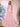 3D Rose Waist Strapless Tiered Ball Gown Evening Dress - Light Pink