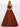 Pleated Bust Ruffle Hem Strapless Satin Prom Ball Gown - Burnt Orange