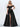Off Shoulder 3D Rose Pick Up Satin Ball Gown Evening Dress - Black