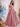 Spaghetti Straps Bodice Ball Gown Evening Dress - Dusty Rose