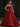 Spaghetti Straps Bodice Ball Gown Evening Dress - Red