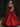 Spaghetti Straps Bodice Ball Gown Evening Dress - Red