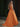 Spaghetti Straps Bodice Ball Gown Evening Dress - Orange