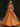 Spaghetti Straps Bodice Ball Gown Evening Dress - Orange