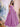 Spaghetti Straps Bodice Ball Gown Evening Dress - Lilac