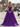Scoop Neck Bodice Prom Ball Gown Long Evening Dress WIth Pockets in Purple