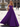 Scoop Neck Bodice Prom Ball Gown Long Evening Dress WIth Pockets in Purple