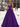 Scoop Neck Bodice Prom Ball Gown Long Evening Dress WIth Pockets in Purple