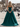 Scoop Neck Bodice Prom Ball Gown Long Evening Dress WIth Pockets in Teal
