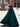 Scoop Neck Bodice Prom Ball Gown Long Evening Dress WIth Pockets in Teal