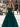Scoop Neck Bodice Prom Ball Gown Long Evening Dress WIth Pockets in Teal