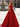 Scoop Neck Bodice Prom Ball Gown Long Evening Dress WIth Pockets in Red